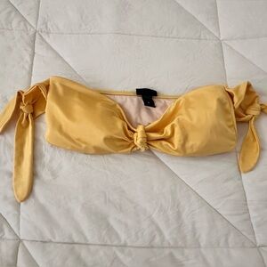 Yellow Bow Bikini Top